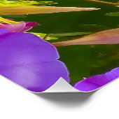 PURPLE AND GREEN ABSTRACT DRAWING. SAMER BRASIL. 4 PERFECT POSTER (Hoek)