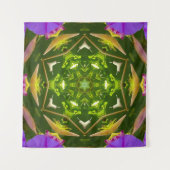 PURPLE AND GREEN ABSTRACT DRAWING. SAMER BRASIL. 4 WANDKLEED (Voorkant (horizontaal))