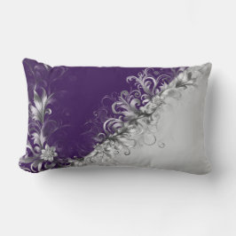 Purple and Grey Contemporary Decorative Kussen