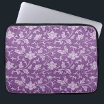 Purple and lavender floral pattern laptop sleeve<br><div class="desc">Purple and lavender floral pattern, popular flower design.</div>