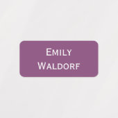 Purple and Pink Kids' Name Clothing School Labels (Design 1)