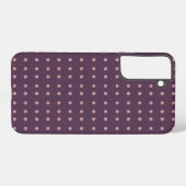 Purple and Pink Polka Dot Pattern Samsung Galaxy Hoesje (Achterkant horizontaal)