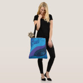 Purple And Teal Brushstroke Occupation Tote Bag (Op model)