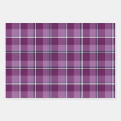 Purple and Trendy Pink Plaid Inpakpapier Vel (Voorkant)