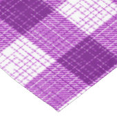 Purple and White Bold Checkered Plaid Design  Tafelkleed (Gekanteld)