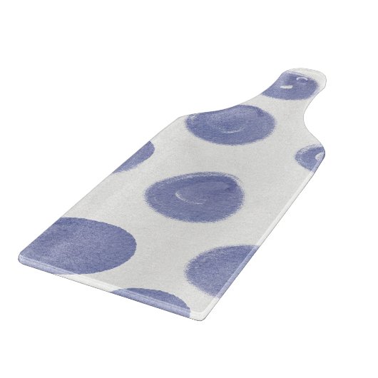 Purple And White Dots Circle Pattern Snijplank (Hoek)