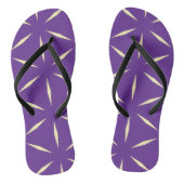 Purple and White Modern Design Teenslippers (Voetbed)