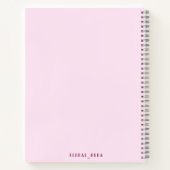 Purple and yellow Notebook with geometric flowers  Notitieboek (Achterkant)