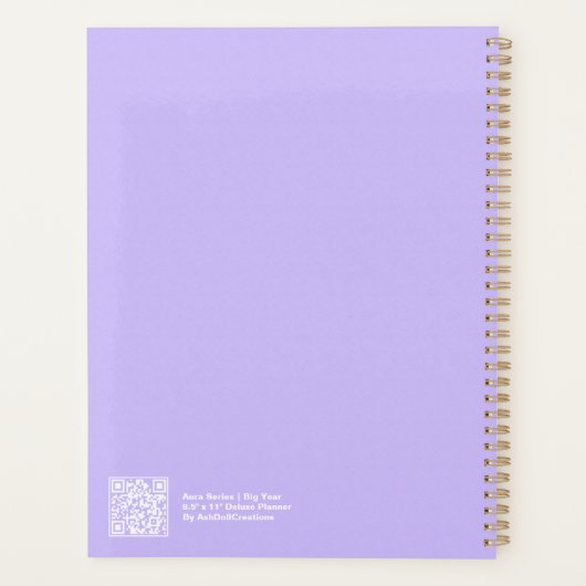 Purple Aura Big Year Planner (Achterkant)