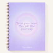 Purple Aura Message Notebook Notitieboek (Voorkant)