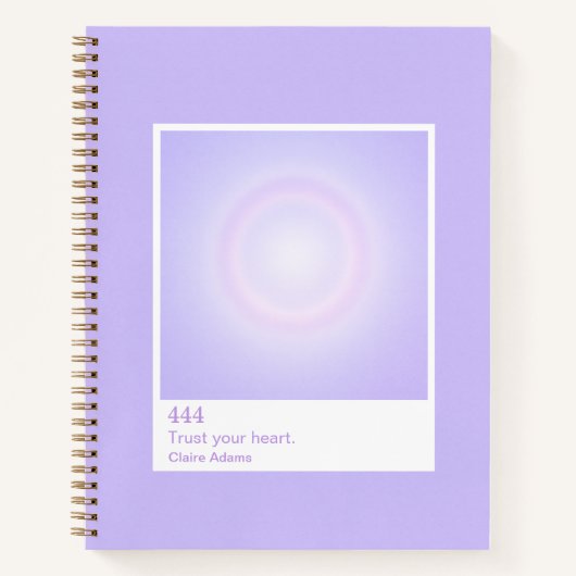 Purple Aura Swatch Angel Number Notebook Notitieboek (Voorkant)