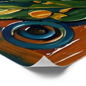 Purple Awareness Ribbon Fibro Poster (Hoek)