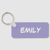 Purple Backpack Tag Sleutelhanger (Achterkant)