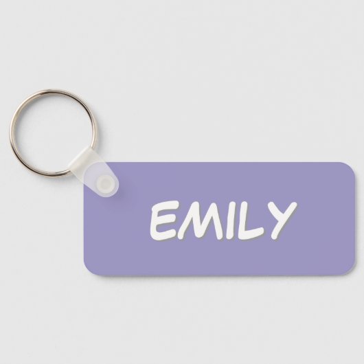 Purple Backpack Tag Sleutelhanger (Achterkant)