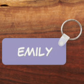 Purple Backpack Tag Sleutelhanger (Voorkant)