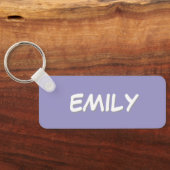 Purple Backpack Tag Sleutelhanger (Achterkant)