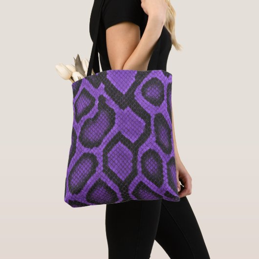 Purple Ball Python Tote Bag Style 2 (Dichtbij)