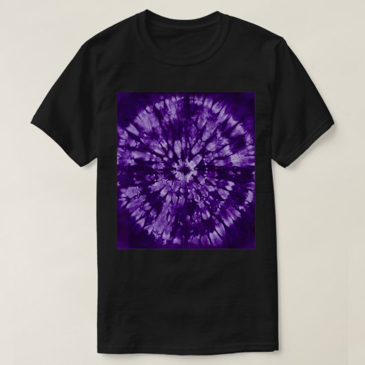 Purple Batik Tie Dye Bohemian pattern  T-shirt (Design voorkant)