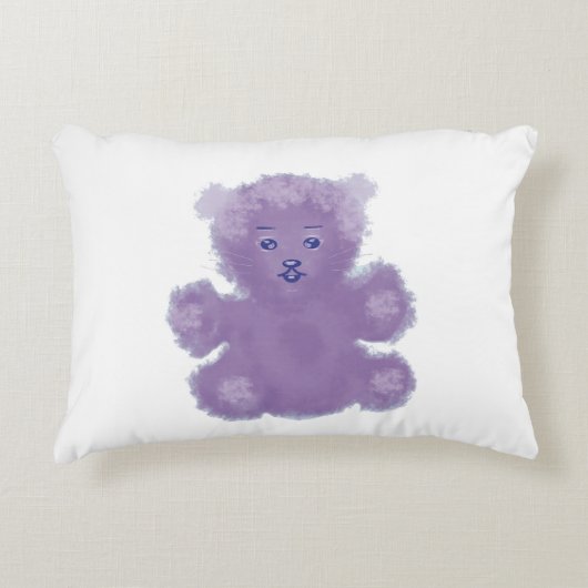 Purple bear accent kussen (Voorkant)