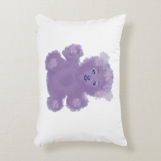 Purple bear accent kussen (Voorkant(Verticaal))