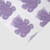 Purple bear tissuepapier (Detail)