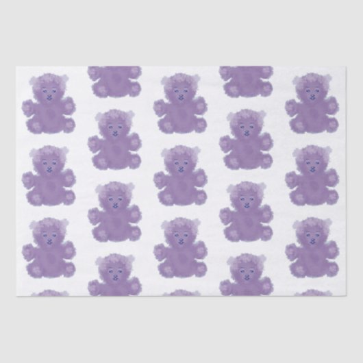 Purple bear tissuepapier (Voorkant)