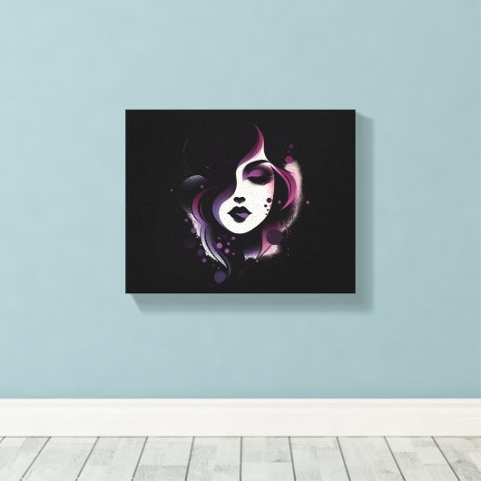 Purple Beauty Canvas Afdruk (Insitu (Houten vloer))