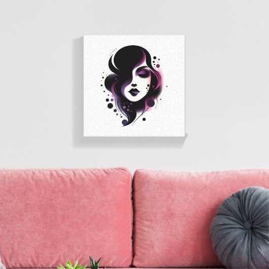Purple Beauty Canvas Afdruk (Insitu (Woonkamer))
