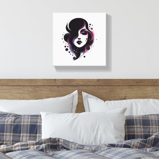 Purple Beauty Canvas Afdruk (Insitu (Slaapkamer))
