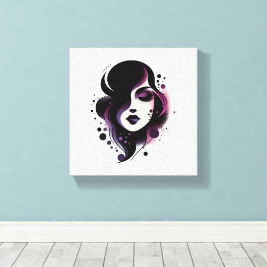 Purple Beauty Canvas Afdruk (Insitu (Houten vloer))