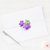 purple bellflowers ronde sticker (Envelop)