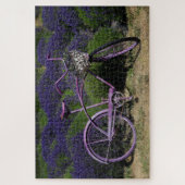 Purple Bike | Lavender Fields Legpuzzel (Verticaal)