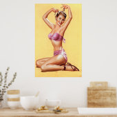 Purple Bikini Poster (Keuken)