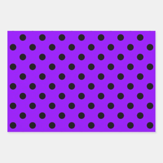 Purple & Black Black Inpakpapier Vel (Voorkant 3)