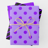 Purple & Black Black Inpakpapier Vel