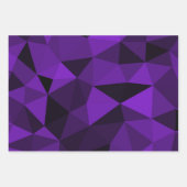 Purple black geometric mesh pattern inpakpapier vel (Voorkant 3)