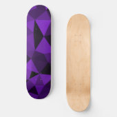 Purple black geometric mesh pattern persoonlijk skateboard (Voorkant)
