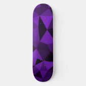 Purple black geometric mesh pattern persoonlijk skateboard (Voorkant)