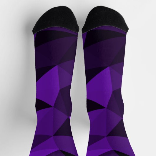 Purple black geometric mesh pattern sokken (Top)