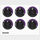Purple Black Wavy Silver and Hearts Product Labels (Vel)
