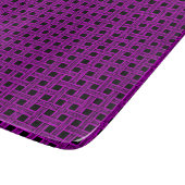 Purple Black Weave Pattern Snijplank (Hoek)