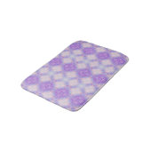 Purple Blue Blush Abstract Bohemian Kaleidoscope Badmat (Gekanteld)