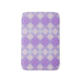 Purple Blue Blush Abstract Bohemian Kaleidoscope Badmat (Voorkant Verticaal)