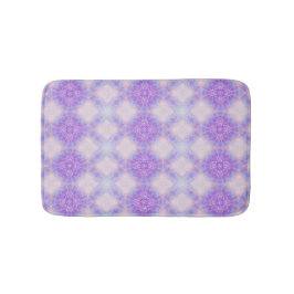 Purple Blue Blush Abstract Bohemian Kaleidoscope Badmat