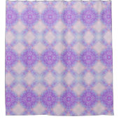 Purple Blue Blush Abstract Mandala Kaleidoscopic Douchegordijn (Voorkant)