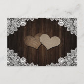 Purple Blue Floral Wedding Hotel Accommodation Informatiekaartje (Achterkant)