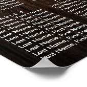 Purple Blue Floral Wedding Seating Chart 12 Poster (Hoek)