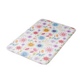 Purple Blue Pink Boho Wildflower Badmat (Gekanteld)