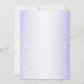 Purple Blue Pink Floral Glitter Rehearsal Dinner Kaart (Achterkant)
