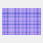 Purple Blue Plaid Classic Pattern Bright Inpakpapier Vel (Voorkant 3)
